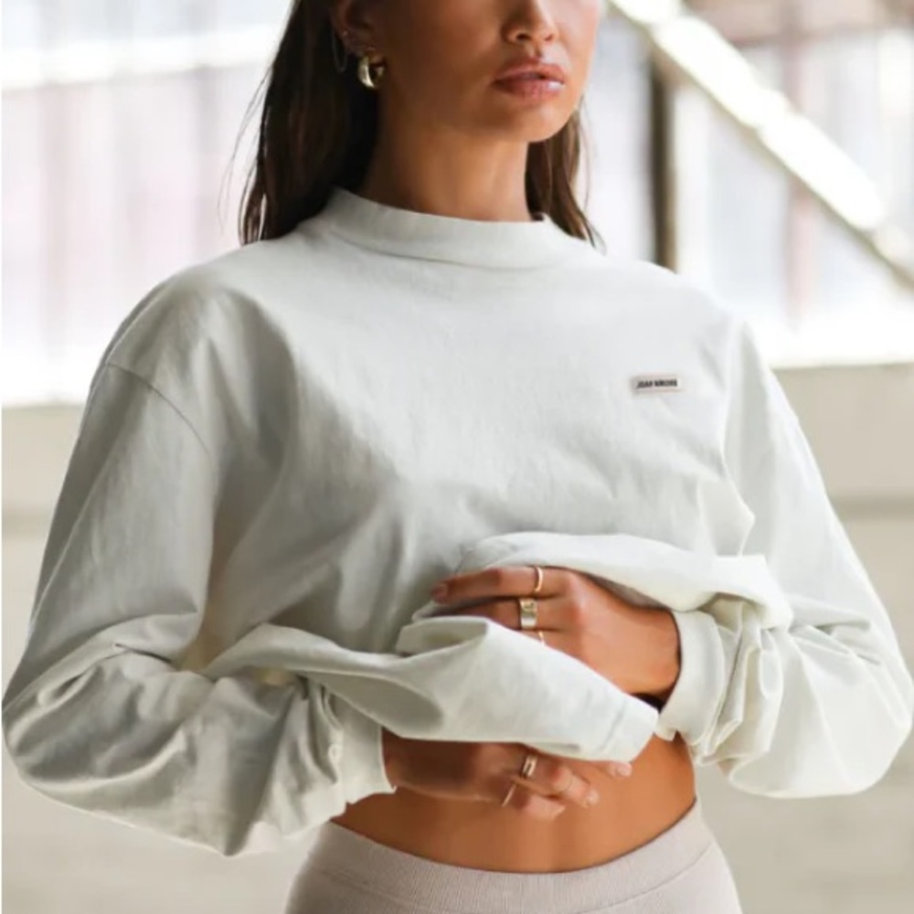 Joah Brown light mint green Long Sleeve Sweatshirt + Joah Brown sticker